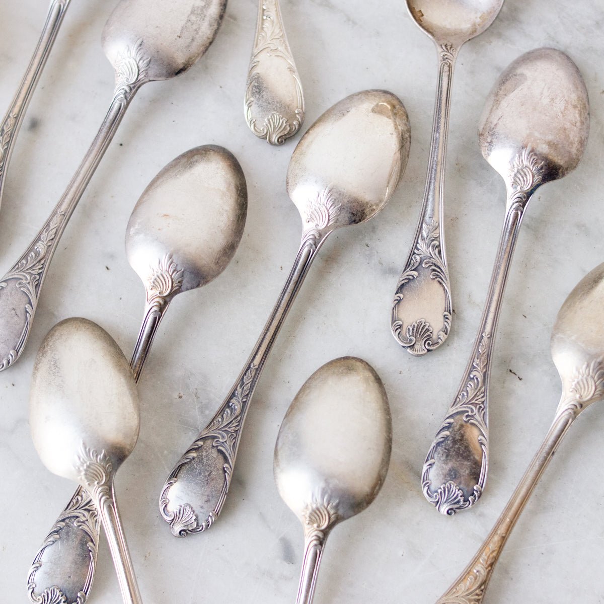 Christofle Marly Teaspoon Set of 12 - elsie green - the french kitchen