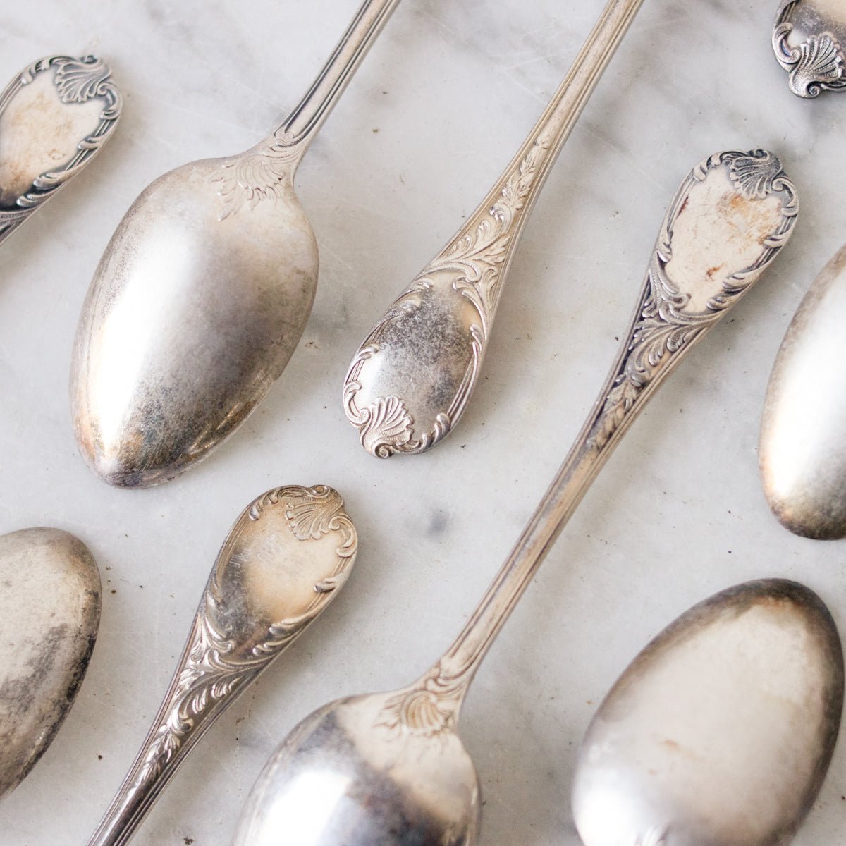 Christofle Marly Teaspoon Set of 12 - elsie green - the french kitchen
