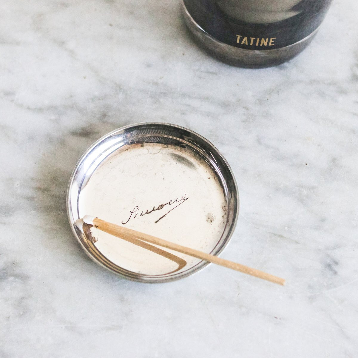 Christofle Silver Coaster and Tatine Scented Candle - elsie green - decor