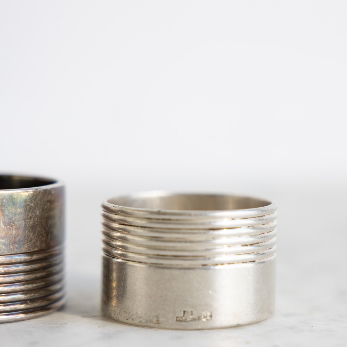 Christofle Silver Napkin Ring Set of 4 - elsie green - the french kitchen