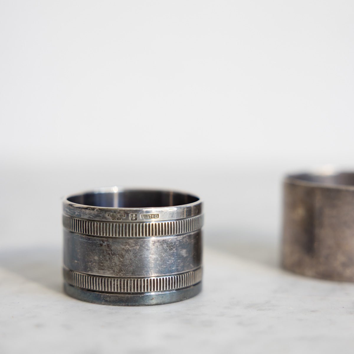 Christofle Silver Napkin Ring Set of 4 - elsie green - the french kitchen