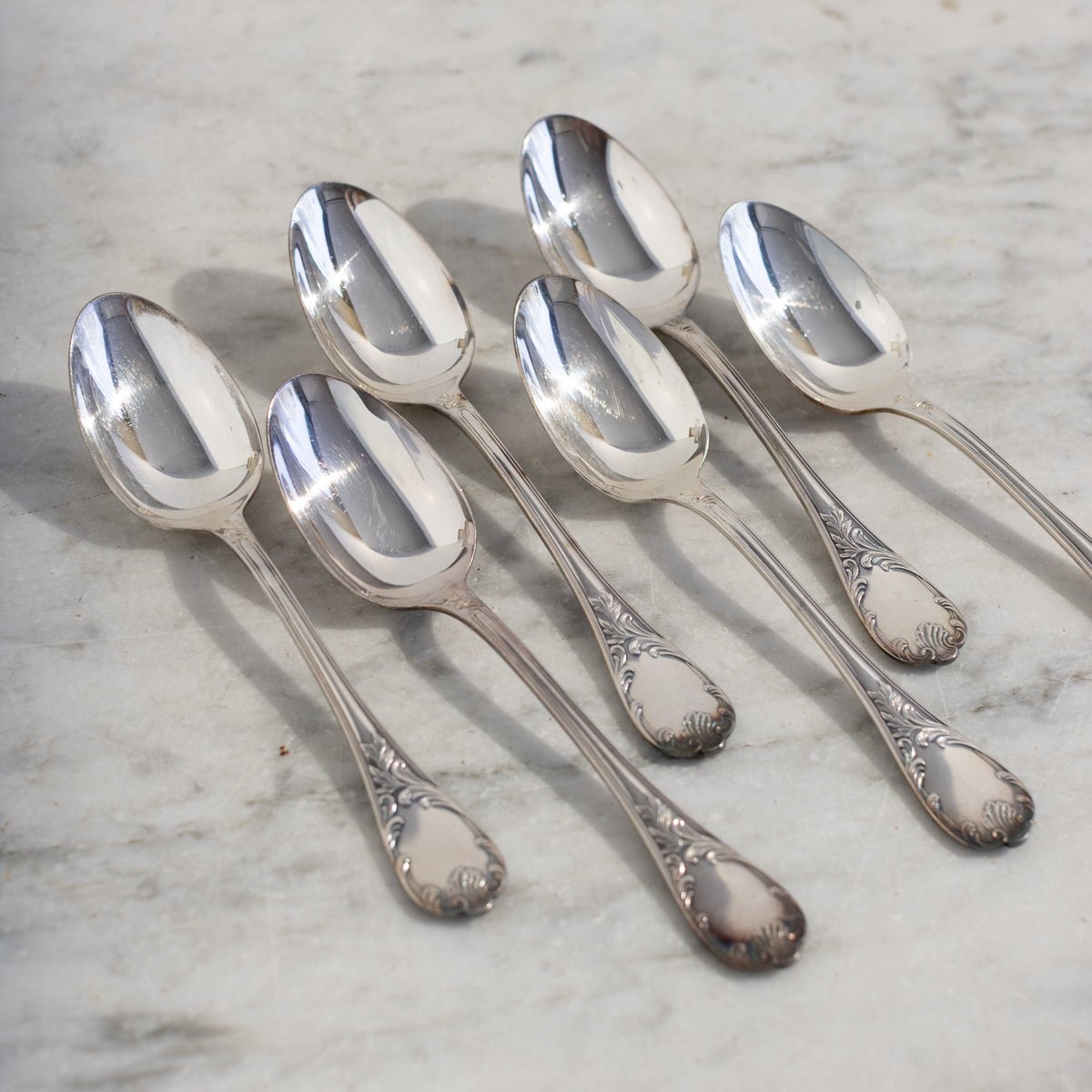 Christofle Teaspoon Set of 6 | The Patrick Orbe Collection - elsie green - the french kitchen