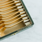 Christofle Vendome Gold - plated Demitasse Spoon Set of 12 - elsie green - the french kitchen