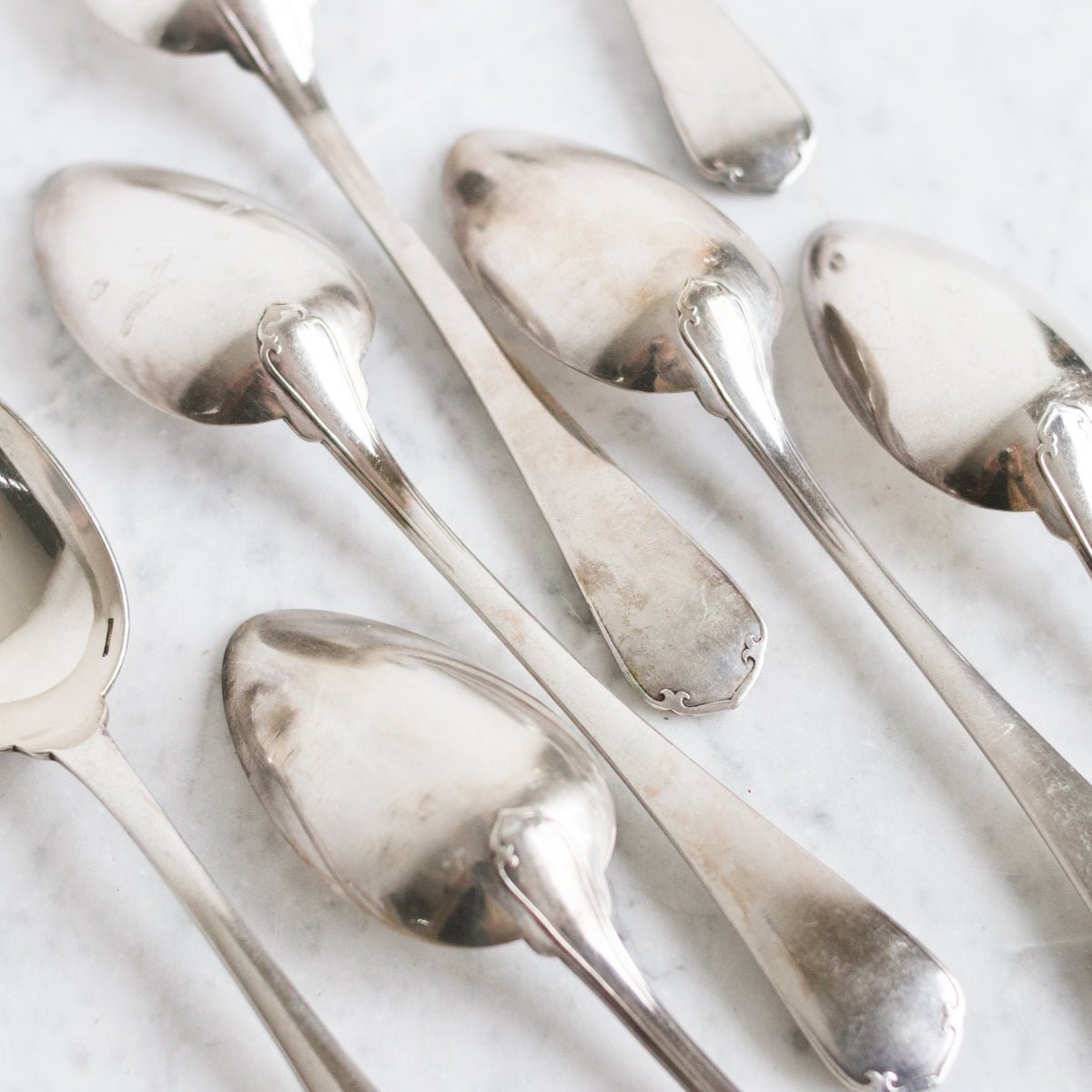 Christofle Vintage Spoon & Fork Set Of 14 - elsie green - The French Kitchen