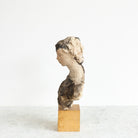 Clay Bust of Pensive Woman - elsie green - art