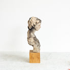 Clay Bust of Pensive Woman - elsie green - art