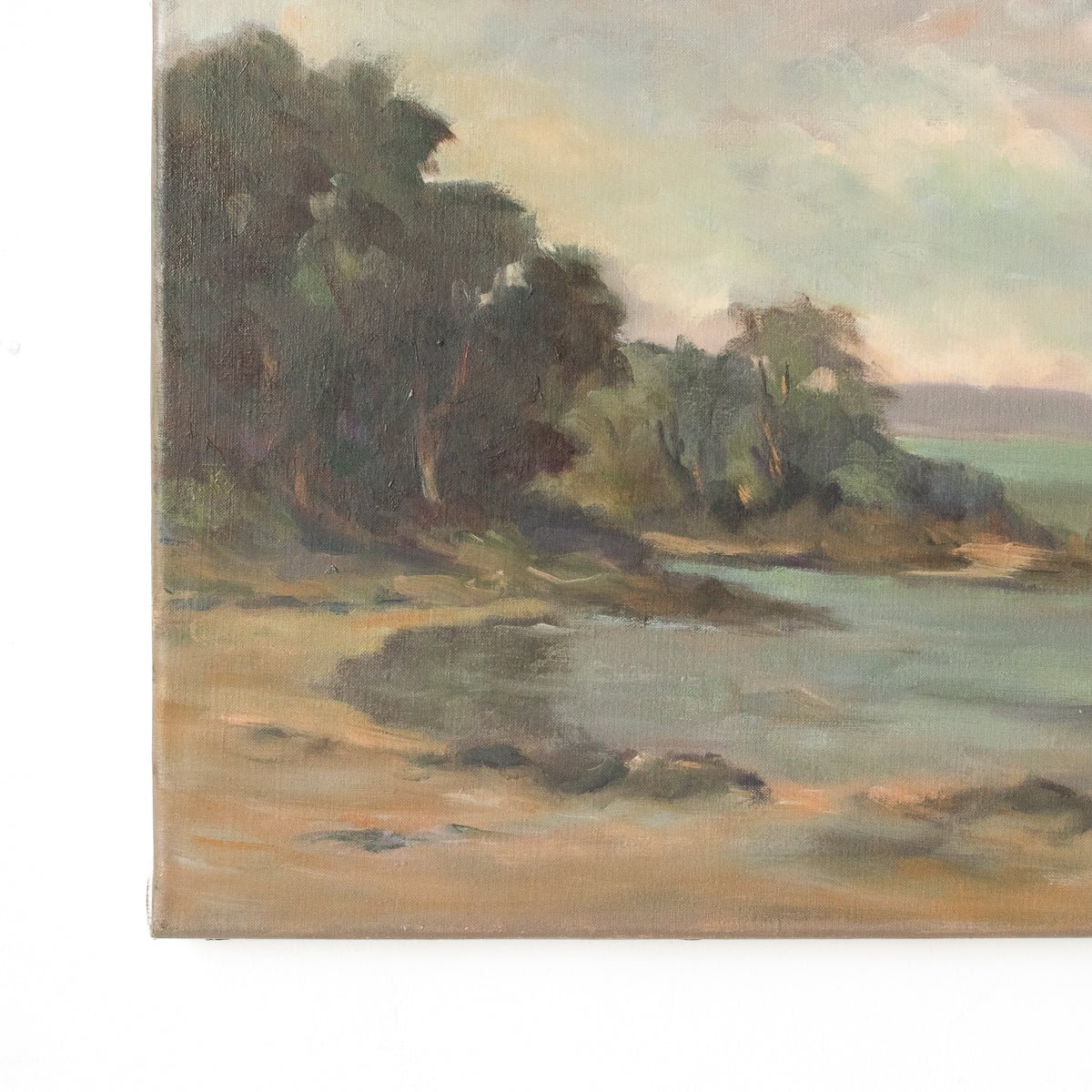 Cloudy Cove Seascape Oil Painting - elsie green - Art