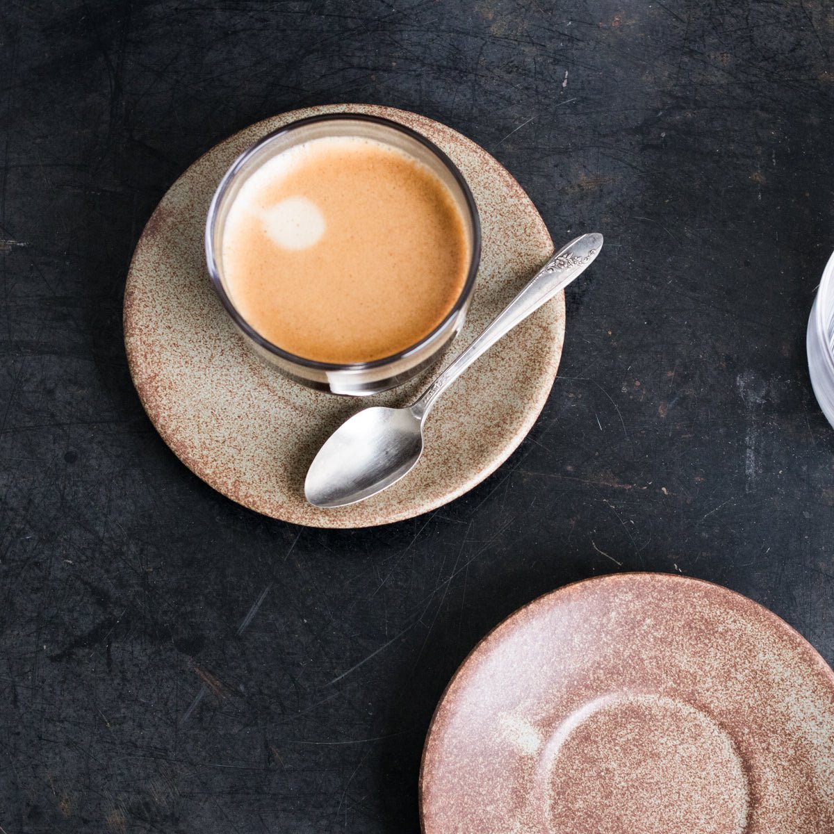 Coffee Glass, Saucer and Spoon Set of 6 - elsie green - the french kitchen
