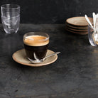 Coffee Glass, Saucer and Spoon Set of 6 - elsie green - the french kitchen