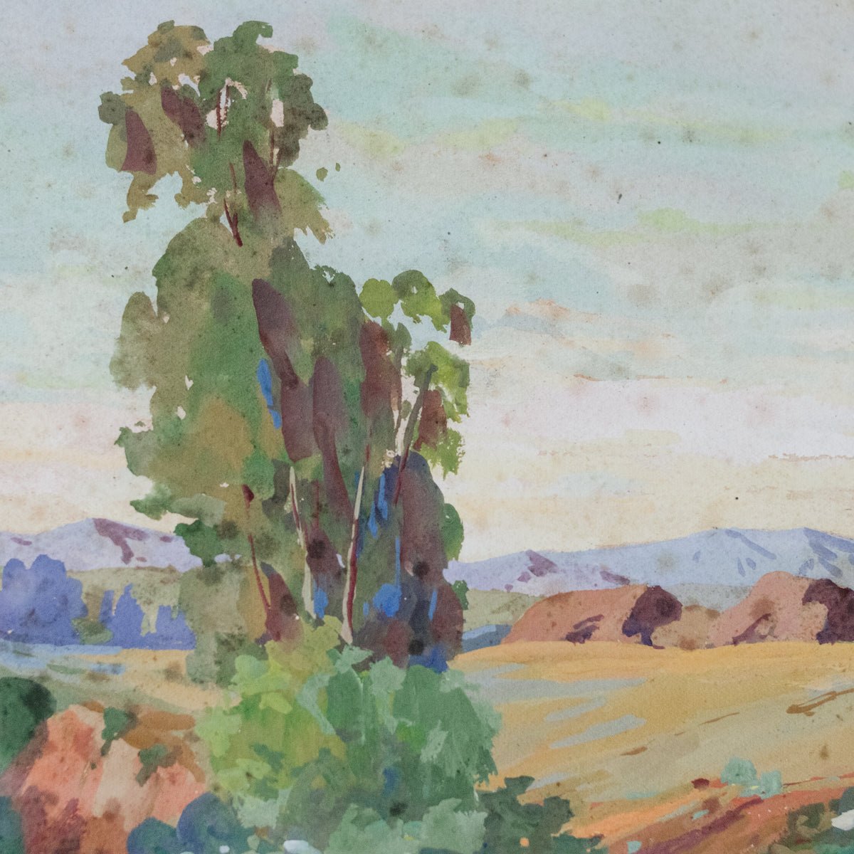 Colorful Landscape Watercolor Painting - elsie green - art