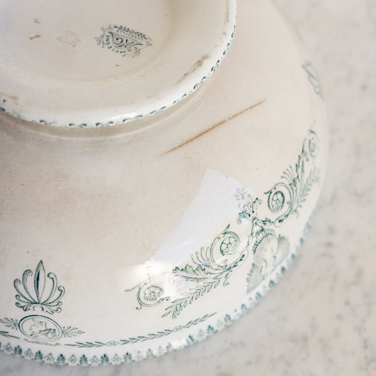 Compeigne Transferware Serving Bowl - elsie green - the french kitchen