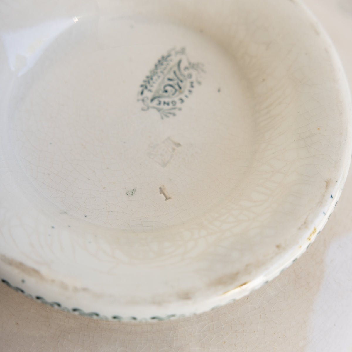 Compeigne Transferware Serving Bowl - elsie green - the french kitchen