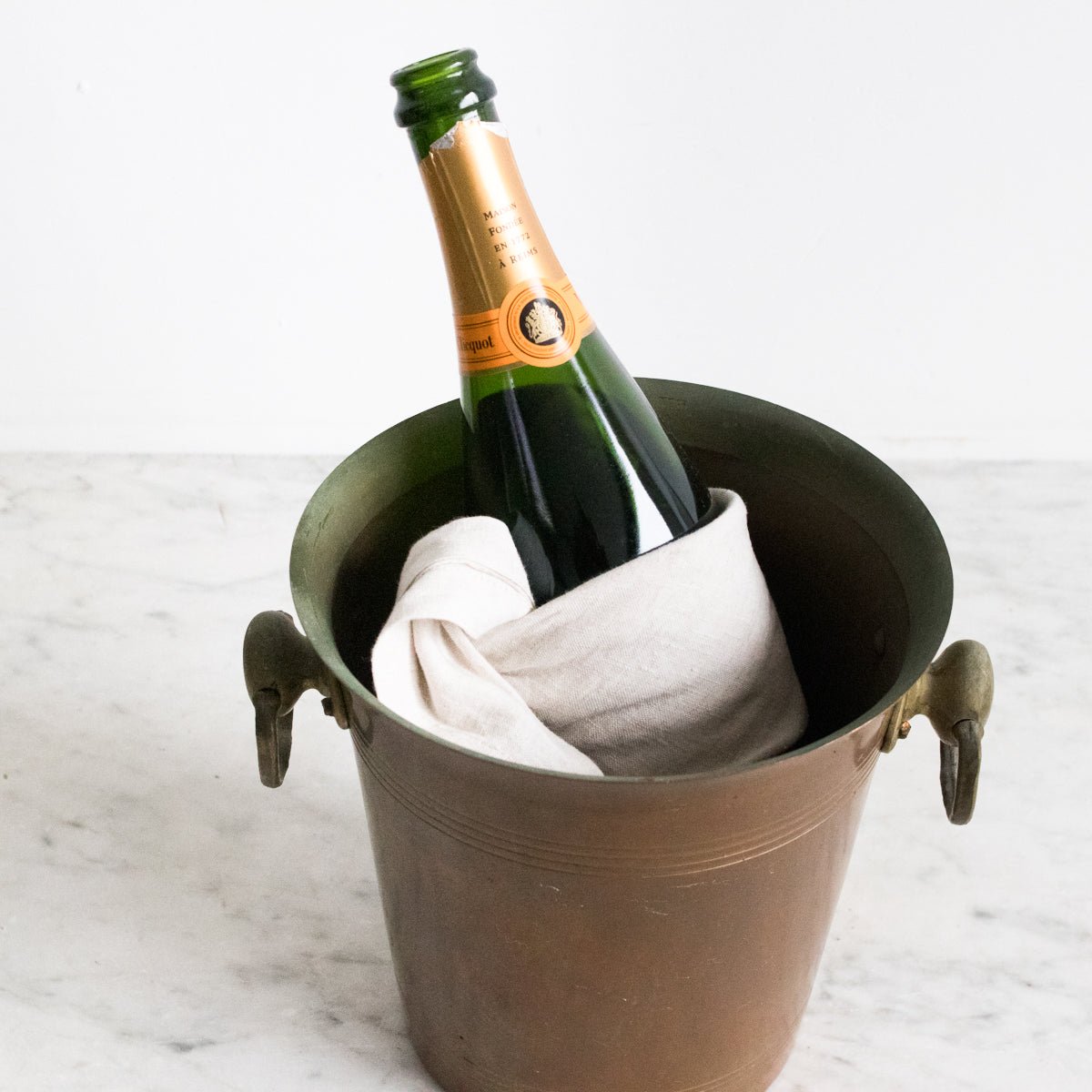 Copper Champagne Bucket - elsie green - the french kitchen