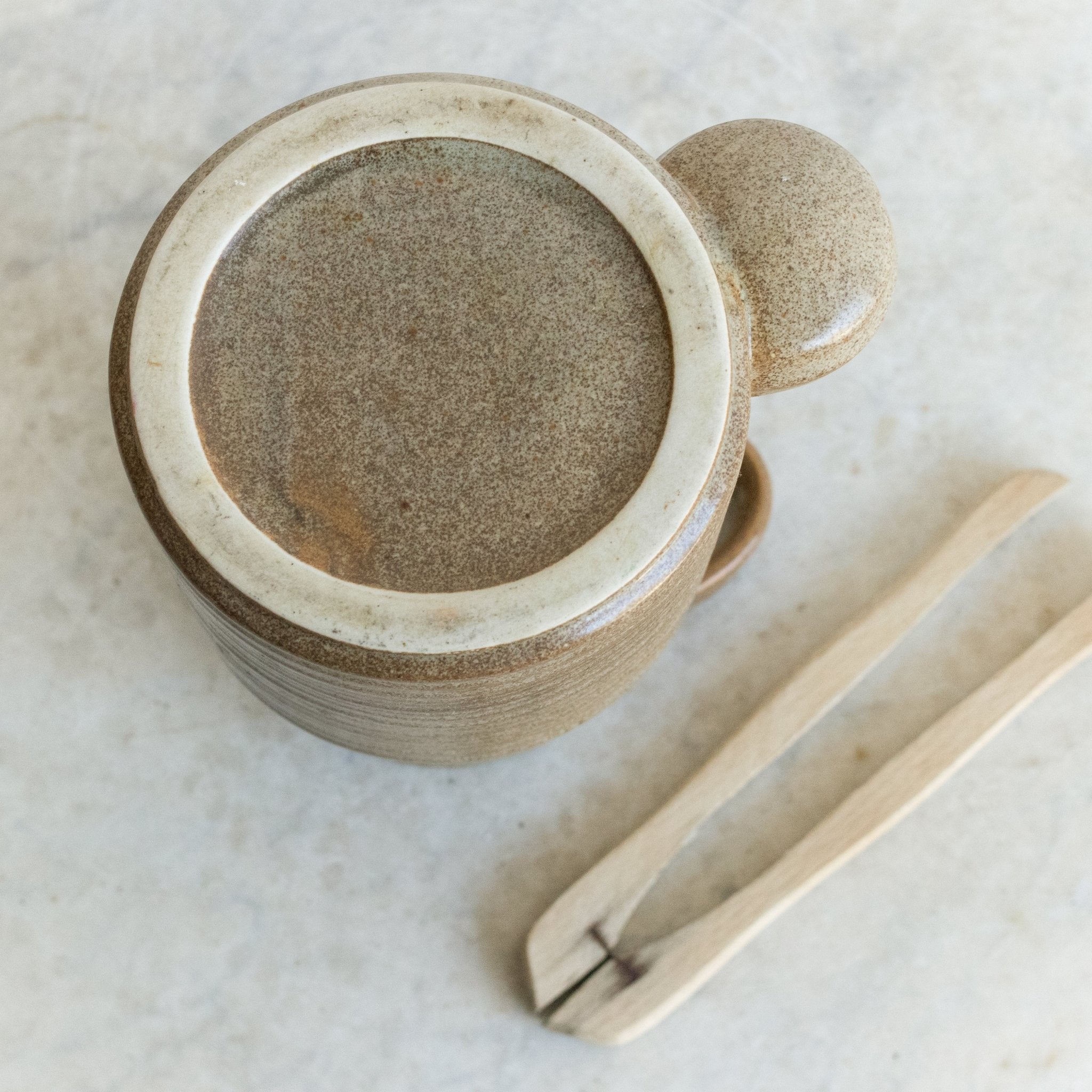 Cornichon Crock With Tongs - elsie green - The French Kitchen