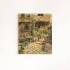Courtyard Garden Oil Painting - elsie green - art