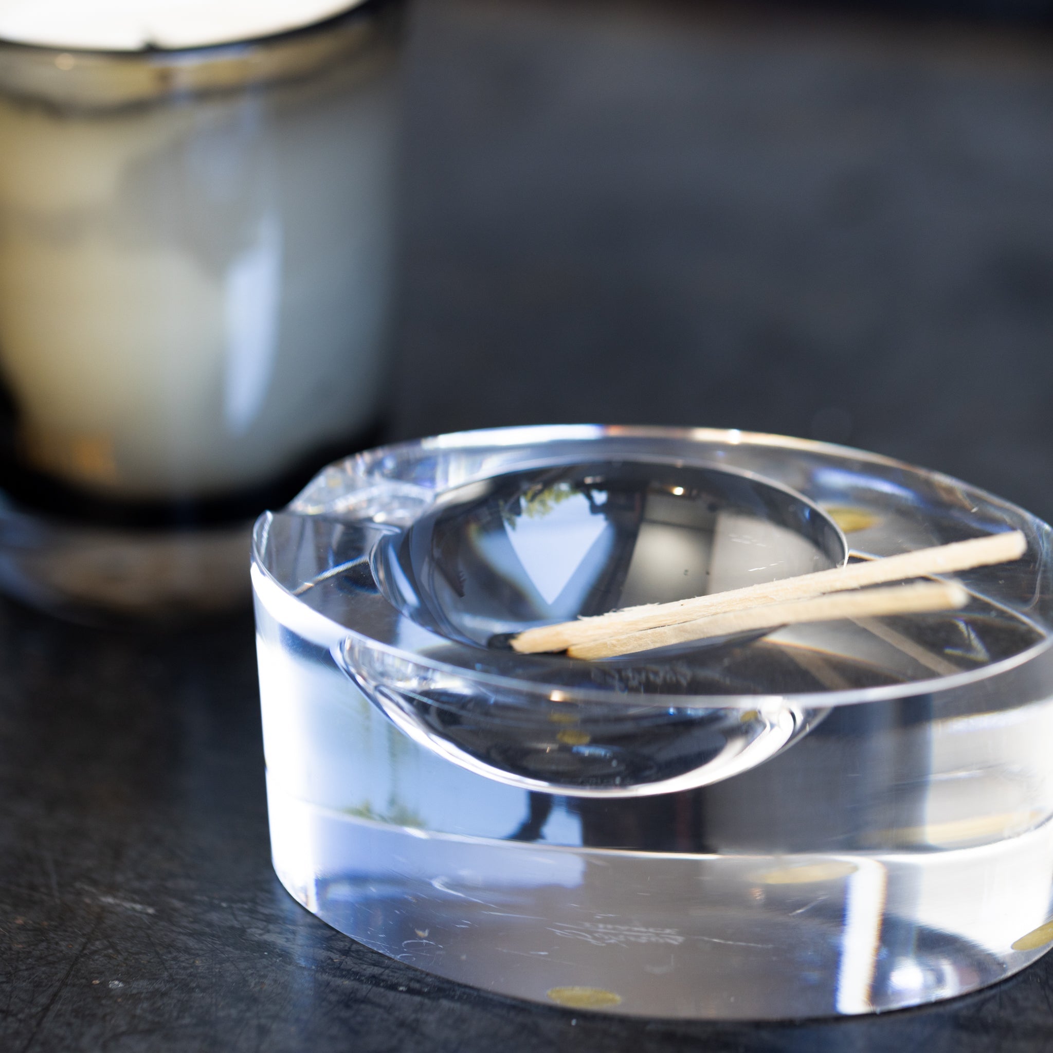 Cristal Sevres Crystal Ashtray - elsie green - decor