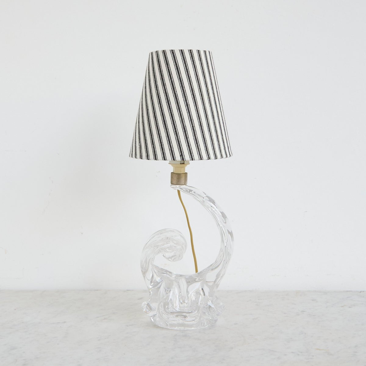 Crystal Accent Lamp with Ticking Shade - elsie green - decor