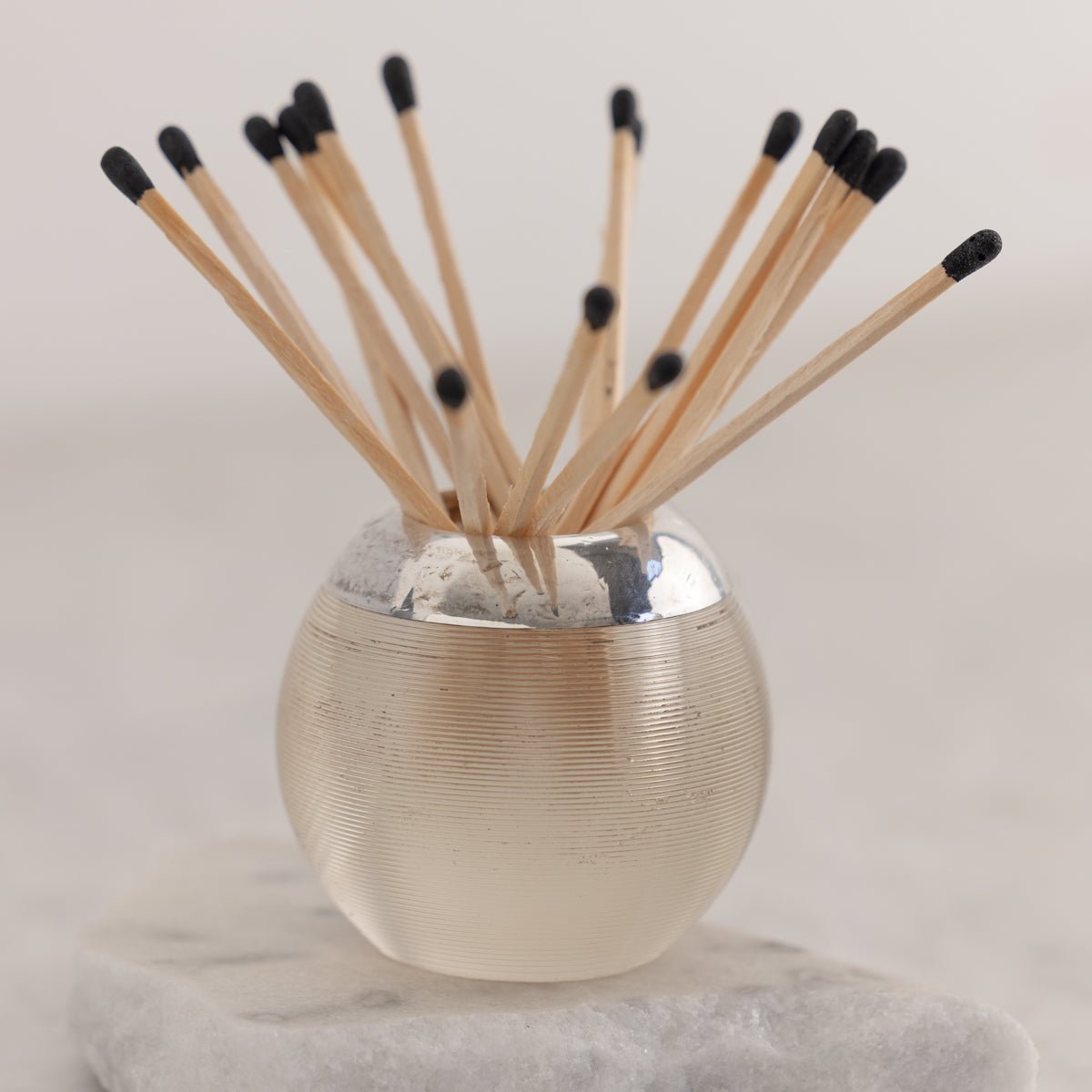 Crystal and Sterling Match Striker - elsie green - decor