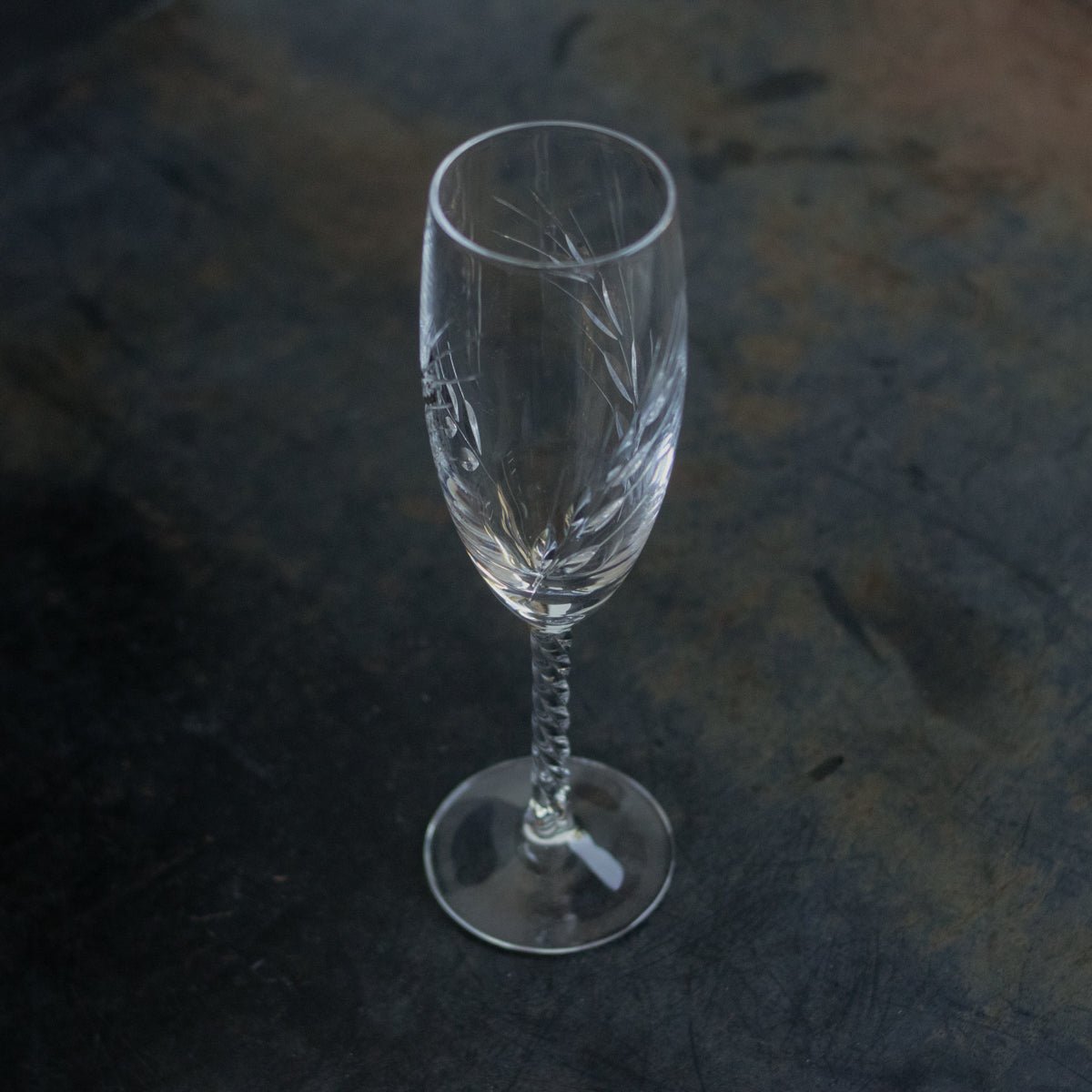 Crystal Champagne Flute Set of 4 - elsie green - The French Kitchen