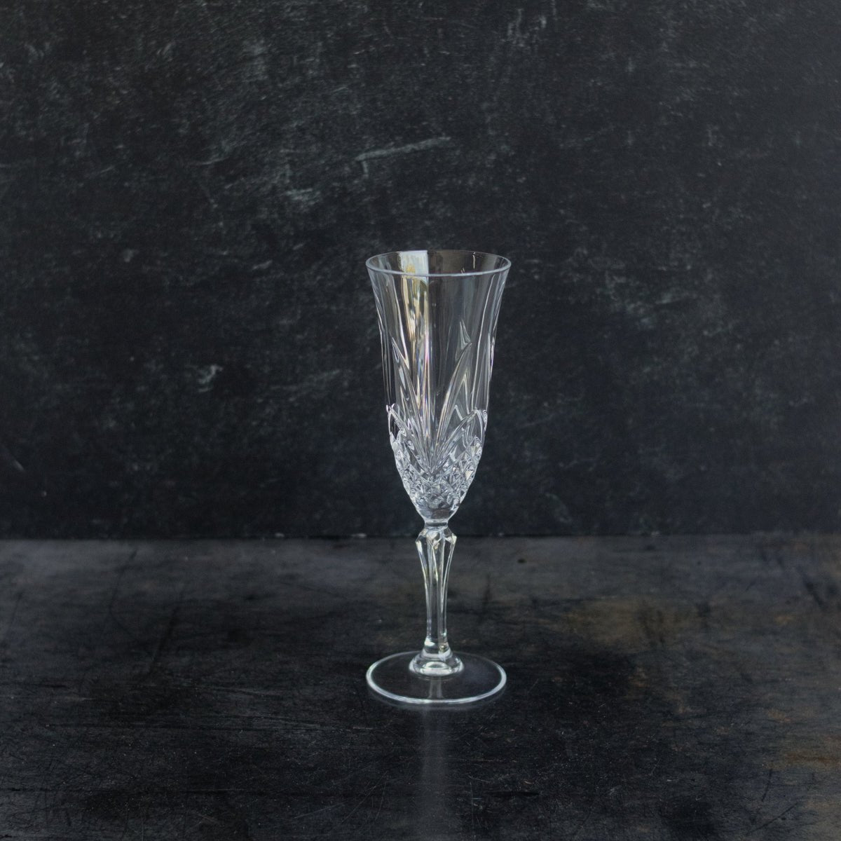 Crystal Champagne Flute Set of 6 - elsie green - The French Kitchen