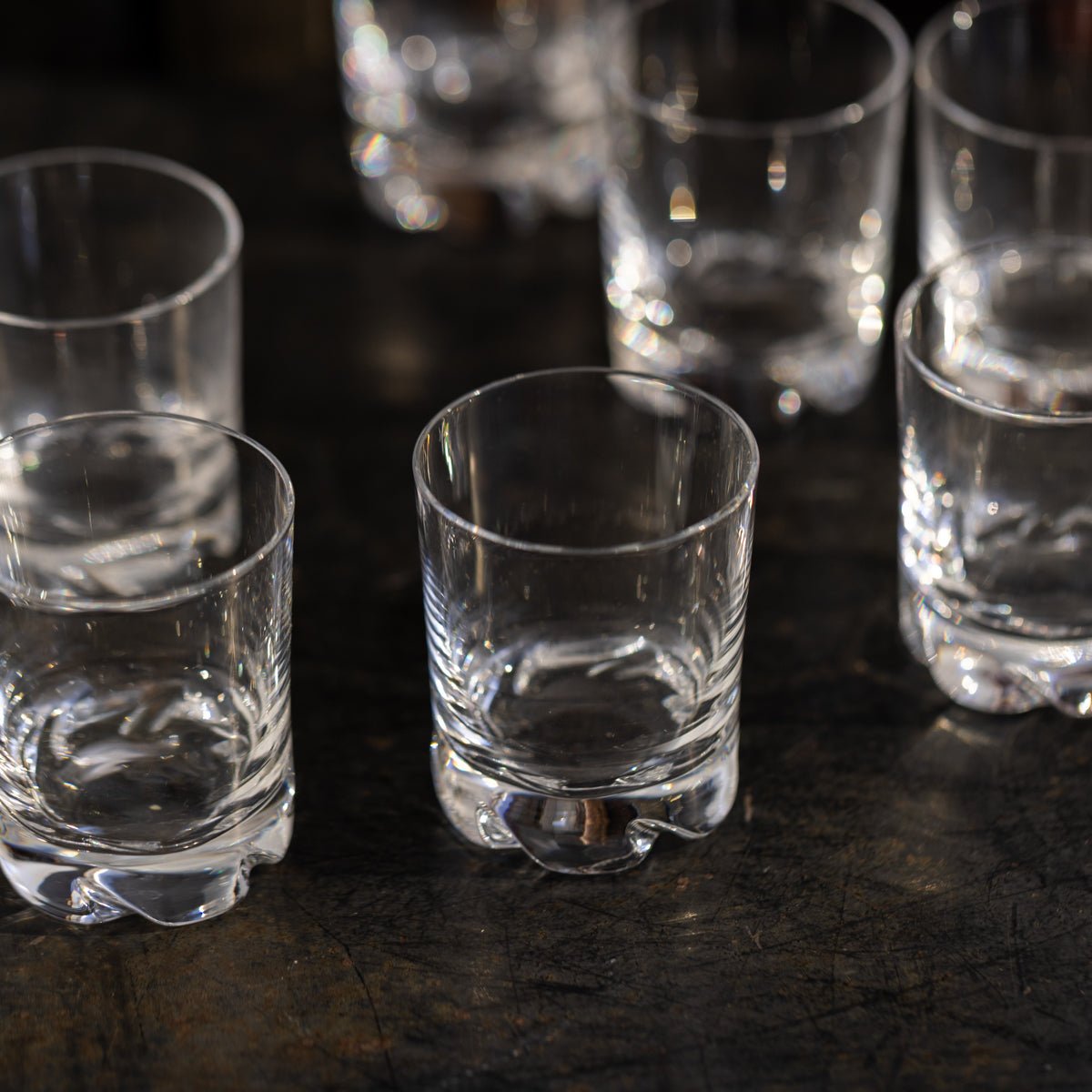Crystal Daum Shot Glass Set of 11 - elsie green - the french kitchen