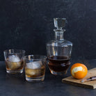 Crystal Decanter with Goose & Thistle Bar Glasses - elsie green - The French Kitchen