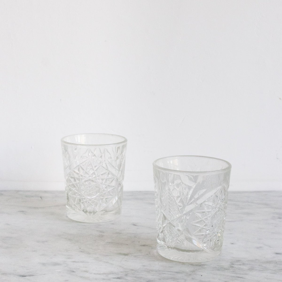 Crystal Ice Bucket And Pair Of Crystal Bar Glasses - elsie green - The French Kitchen