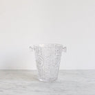 Crystal Ice Bucket And Pair Of Crystal Bar Glasses - elsie green - The French Kitchen