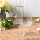 Crystal Pitcher and Set Of 5 Tumblers - elsie green - The French Kitchen