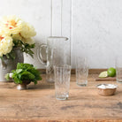 Crystal Pitcher and Set Of 5 Tumblers - elsie green - The French Kitchen