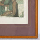 Cubist Village Lithgraph - elsie green - art