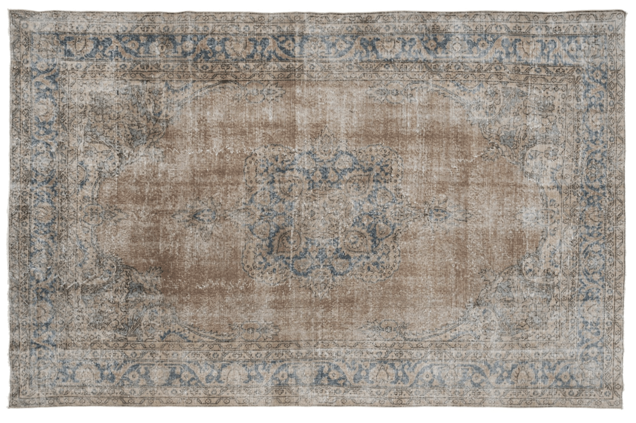 Culleola Vintage Rug | 6'5" x 10'11" - elsie green - Textiles