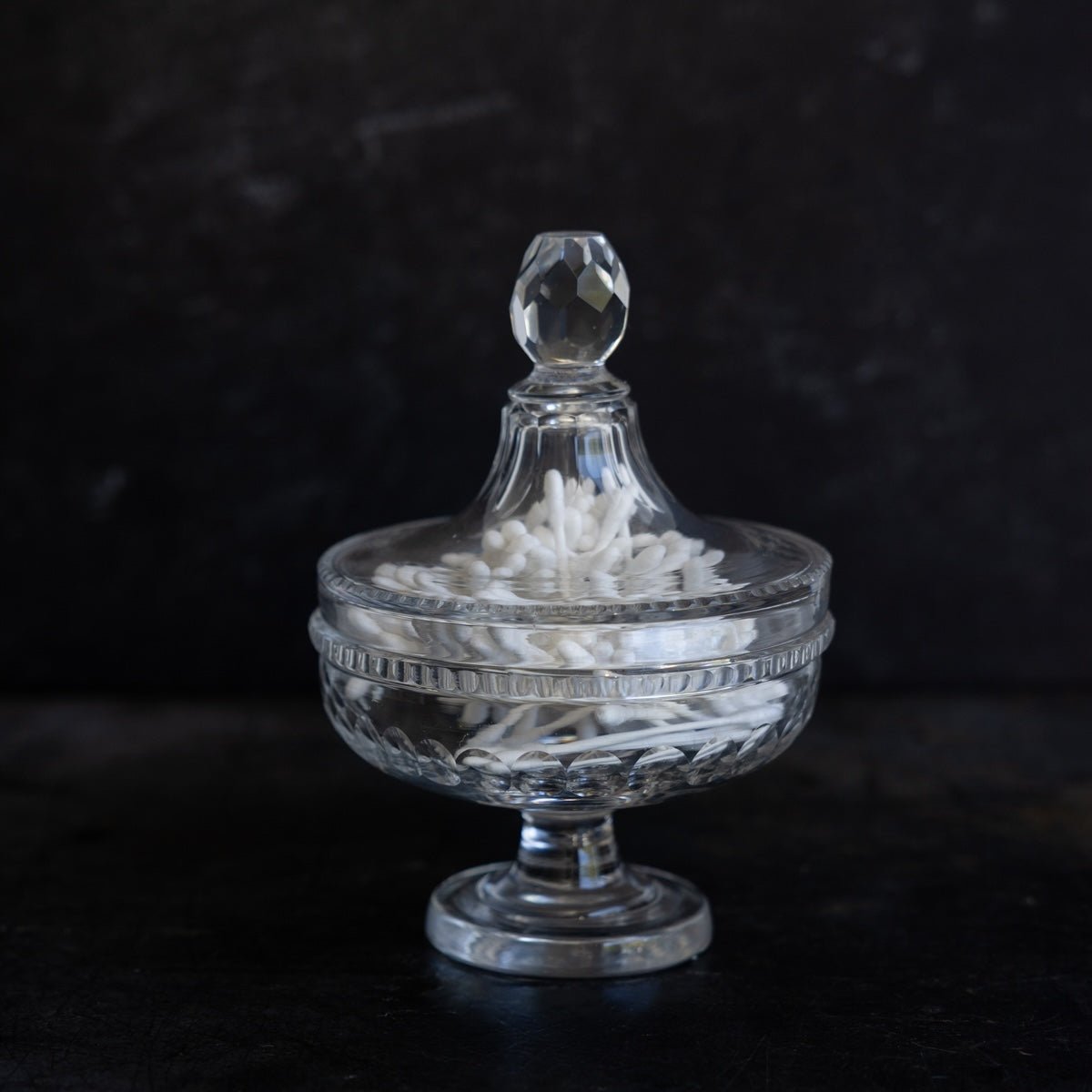Cut Crystal Candy Jar - elsie green - decor