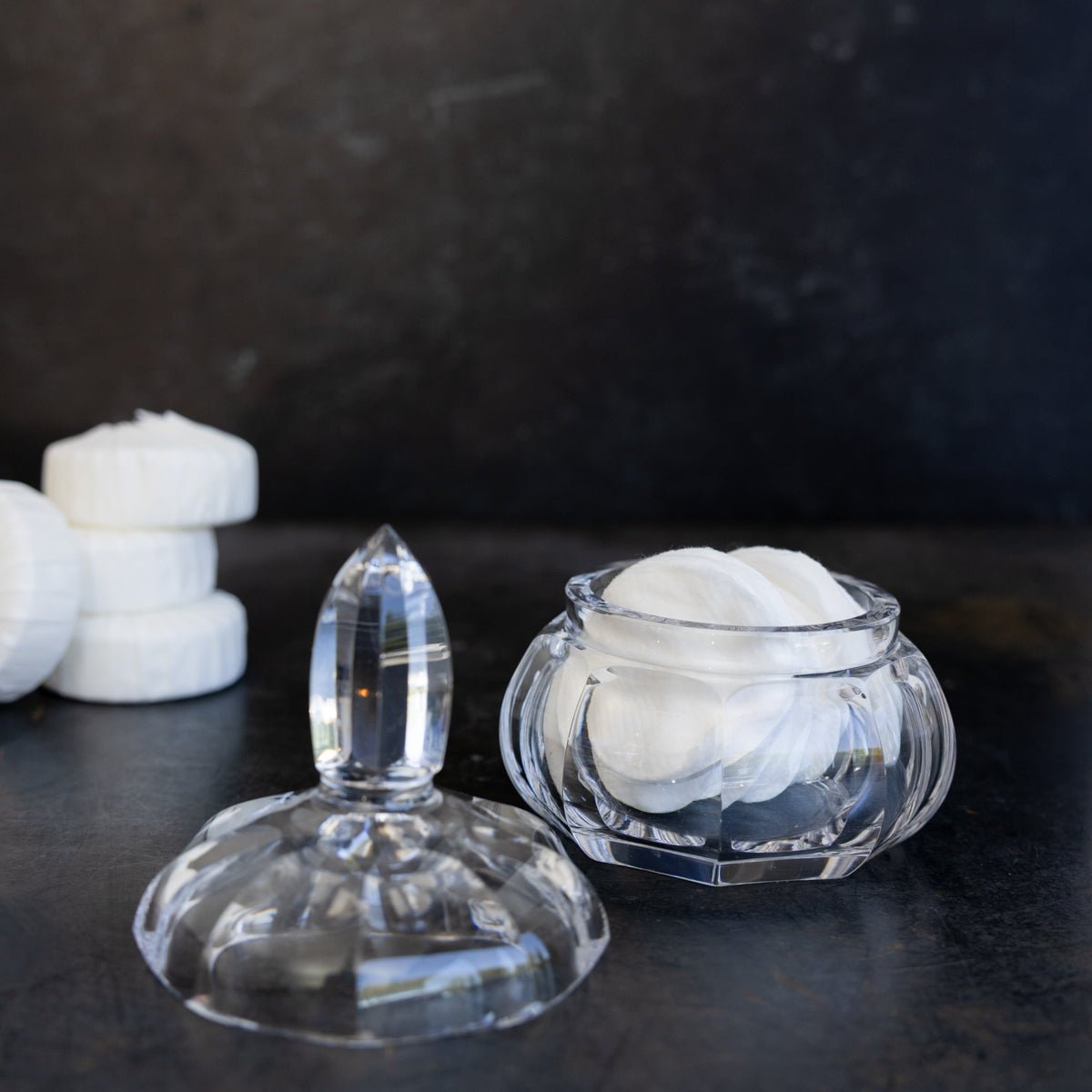 Cut Crystal Candy Jar - elsie green - decor