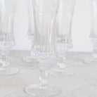 Cut Crystal Flute Set Of 6 - elsie green - The French Kitchen