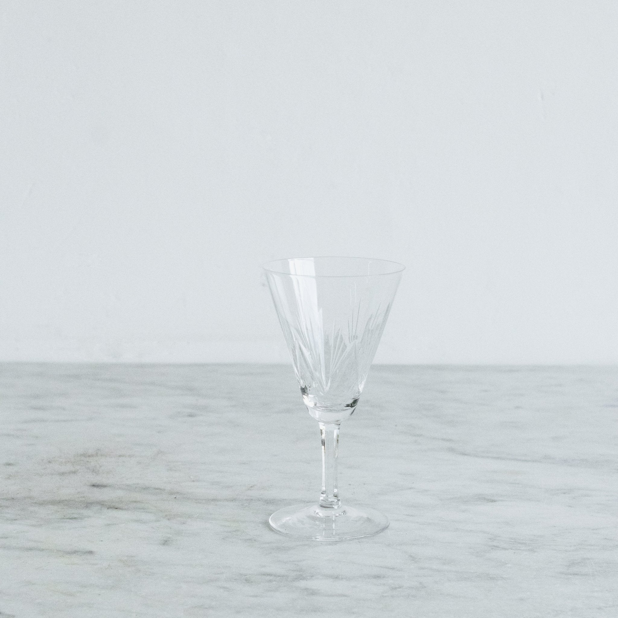 Cut Crystal Glass Set Of 8 - elsie green - The French Kitchen