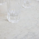 Cut Crystal Stemless Flute Set Of 8 - elsie green - The French Kitchen