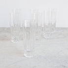 Cut Crystal Stemless Flute Set Of 8 - elsie green - The French Kitchen