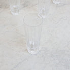 Cut Crystal Stemless Flute Set Of 8 - elsie green - The French Kitchen