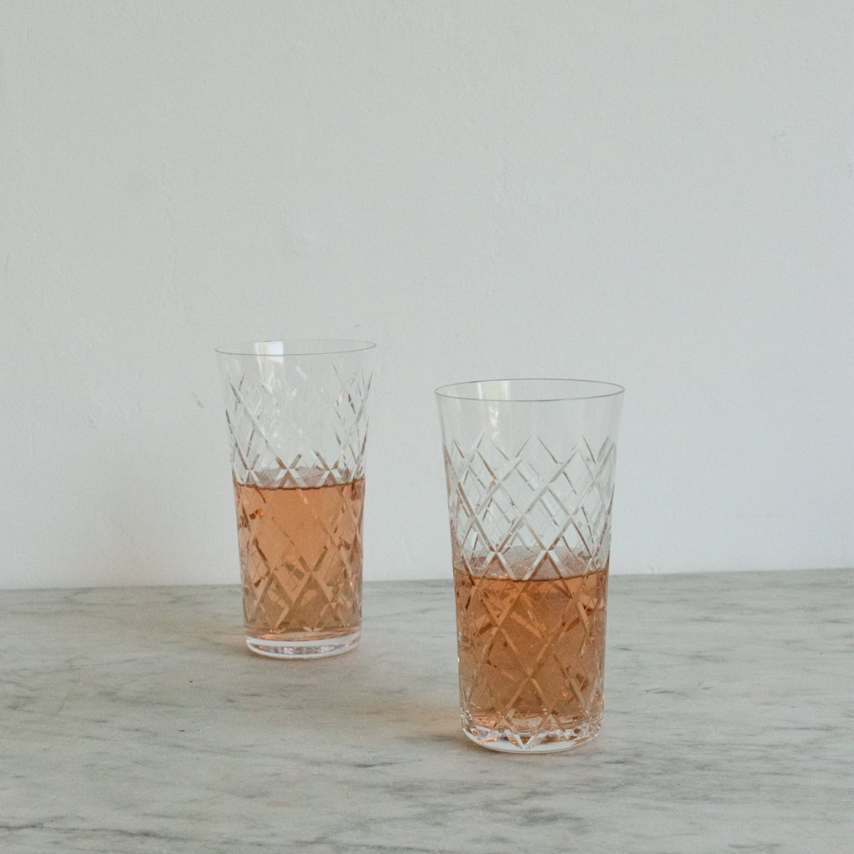 Cut Crystal Tumbler Set of 4 - elsie green - the french kitchen
