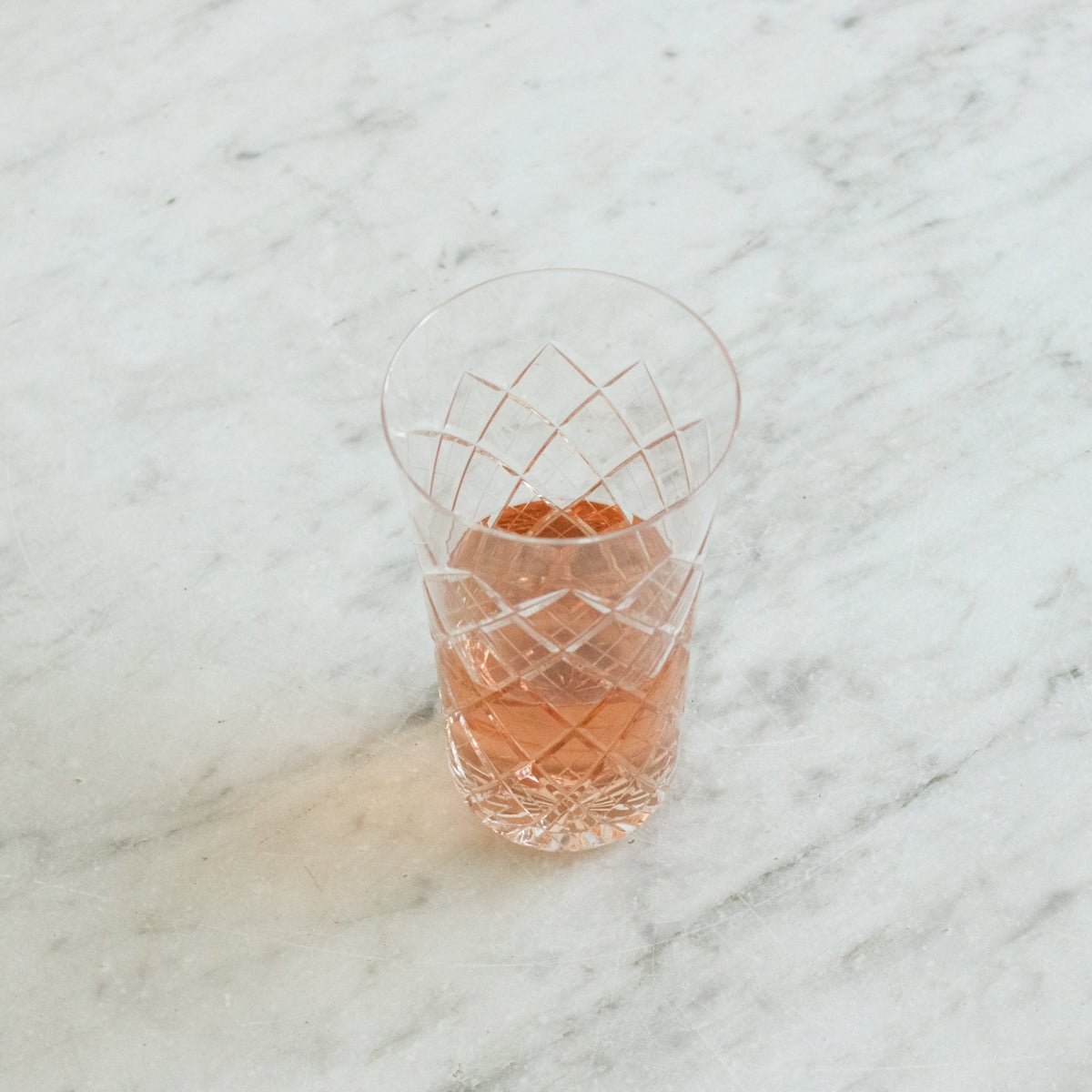 Cut Crystal Tumbler Set of 4 - elsie green - the french kitchen