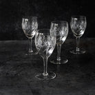 Cut Crystal Wine Glass Set of 4 - elsie green - the french kitchen