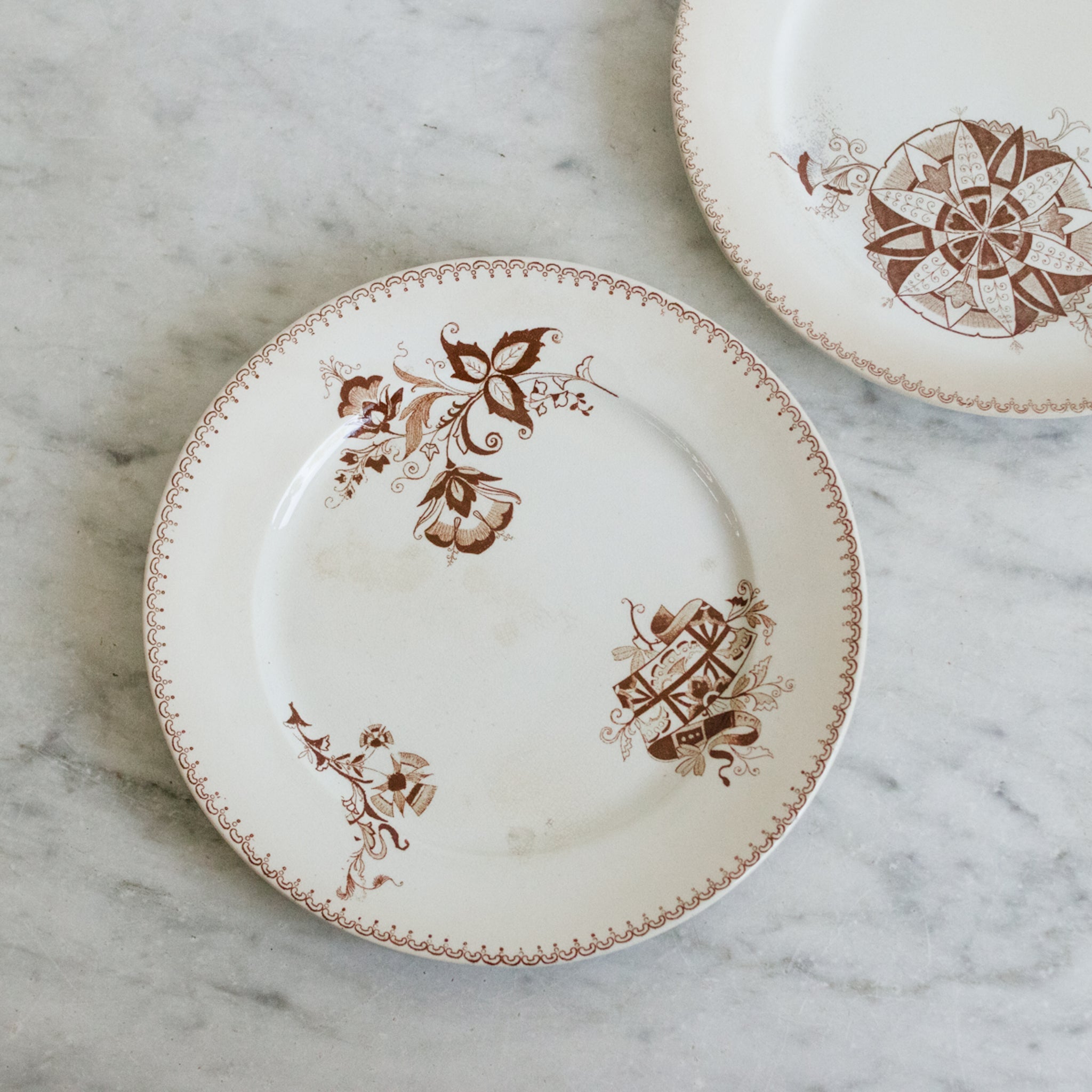 Danois Transferware Plate Set of 4 - elsie green - the french kitchen
