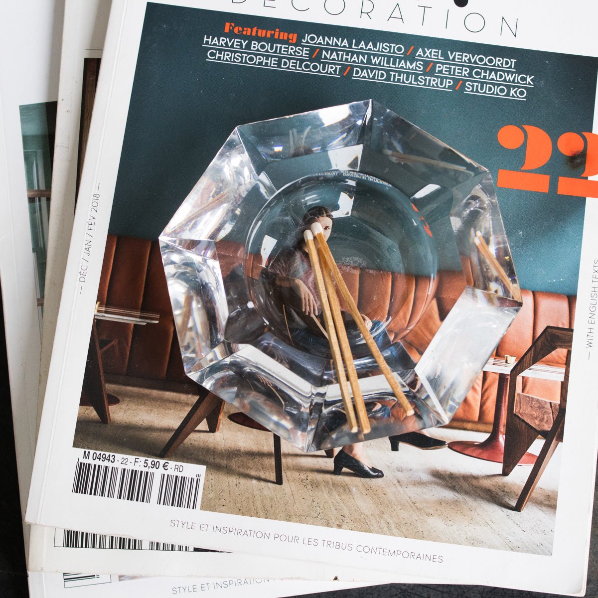 Daum Crystal Ashtray - elsie green - decor