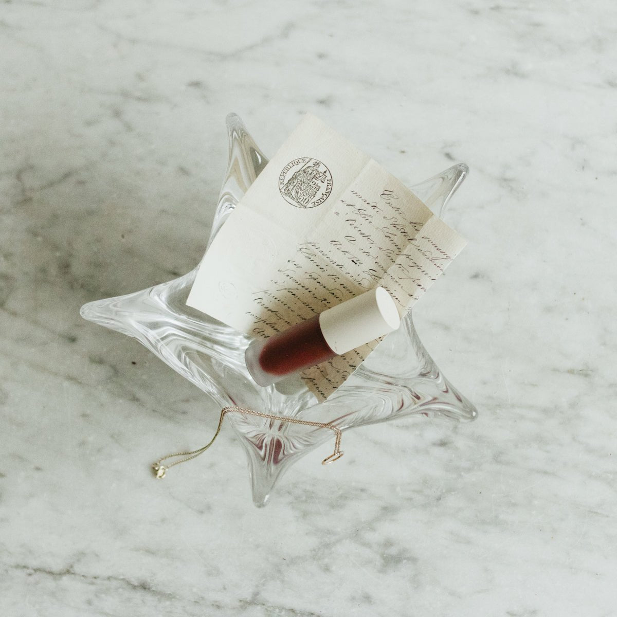 Daum Crystal Coupe - elsie green - decor