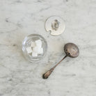 Daum Crystal Jam Pot with Spoon - elsie green - the french kitchen
