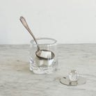 Daum Crystal Jam Pot with Spoon - elsie green - the french kitchen