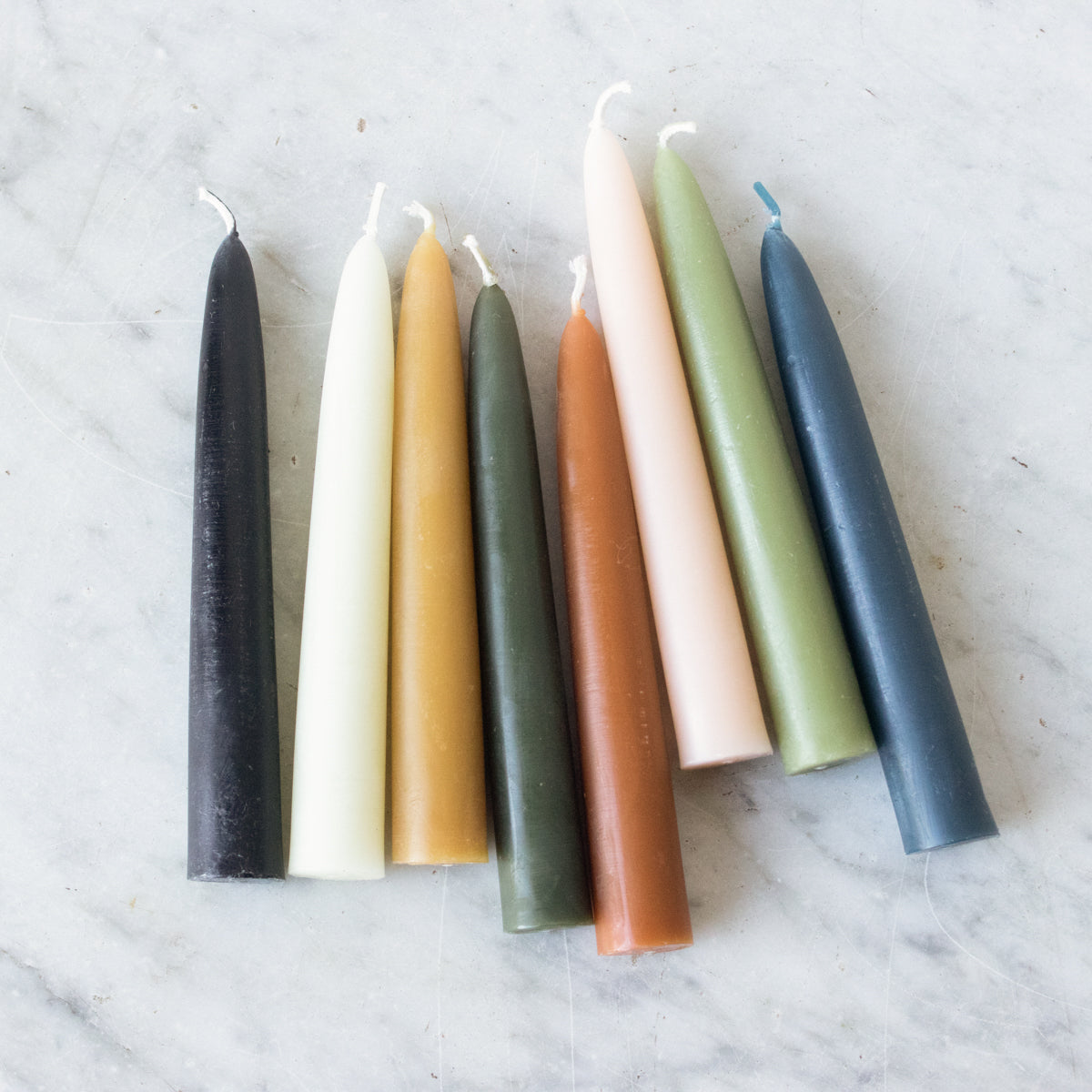 Pair of Every Day Beeswax Tapers - elsie green