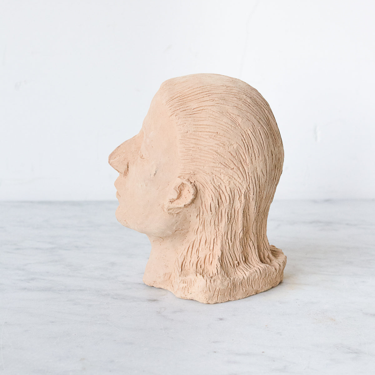 Vintage Clay Bust - elsie green