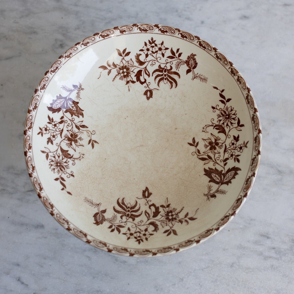 Delft Transferware Pedestal - elsie green -